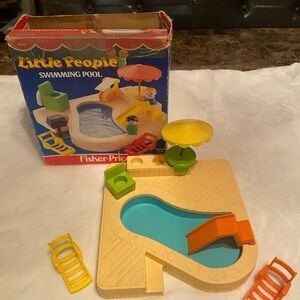 Vintage Fisher Price little people SWIMMING POOL